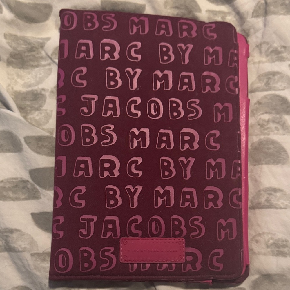 Marc By Marc Jacobs Burgundy and Pink Tablet Sleeve